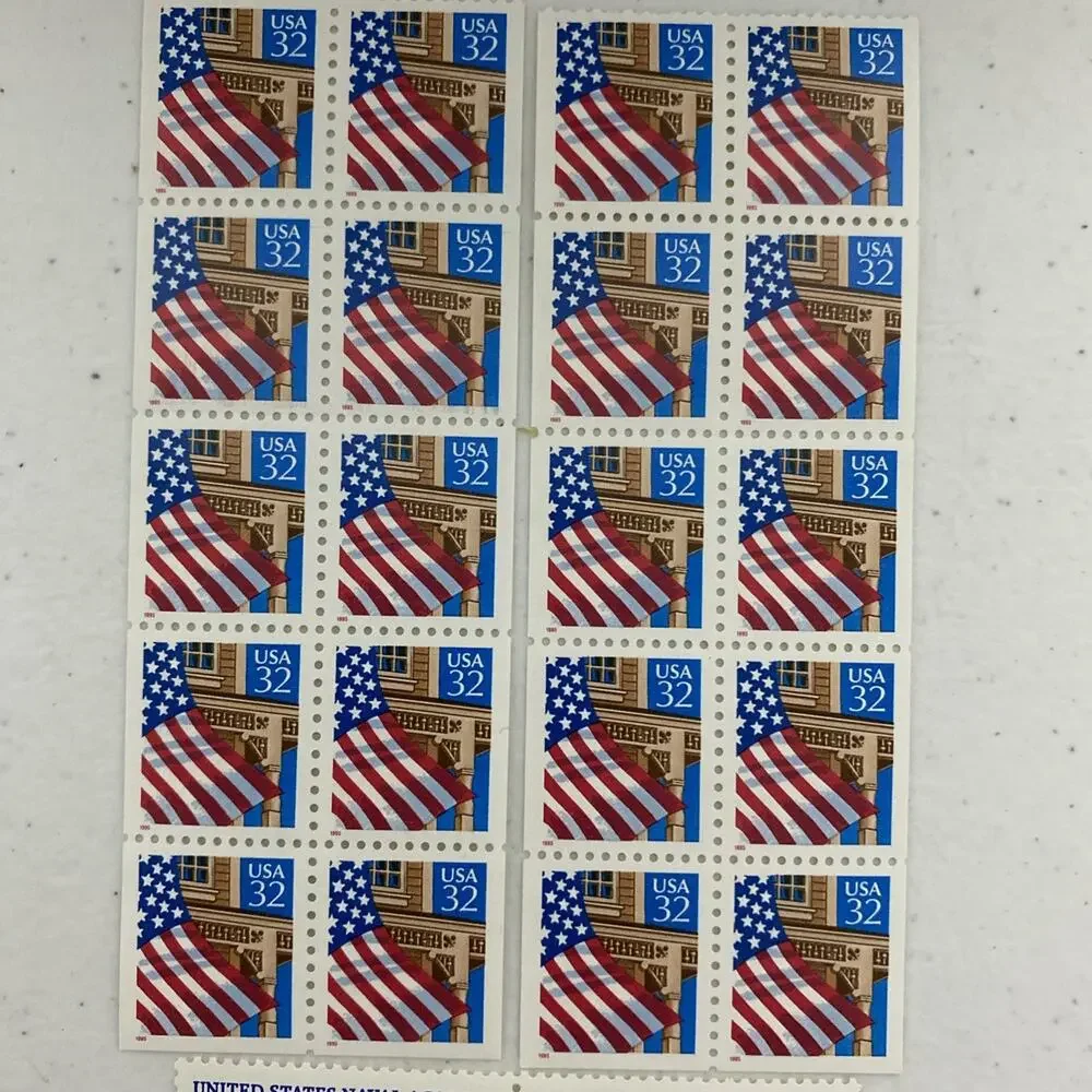 USPS‎ 32 33 Cent Stamp Lot 41 Stamps Arctic Animals Flag US Naval Academy 1990’s